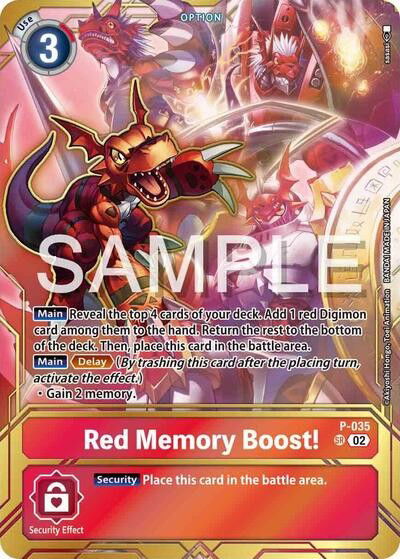 Red Memory Boost! - P-035 Crop image Wallpaper