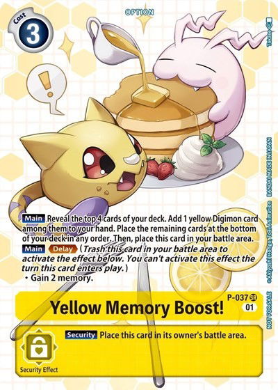 Yellow Memory Boost! - P-037 Crop image Wallpaper