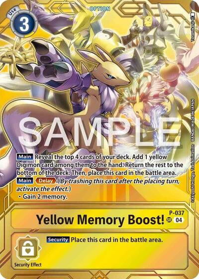 Yellow Memory Boost! - P-037 Crop image Wallpaper