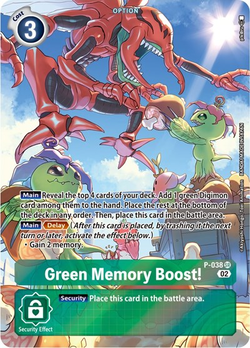 Potenziamento della memoria verde! - P-038 (Digimon Adventure Box 2)