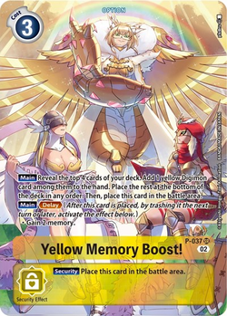 Yellow Memory Boost! - P-037 image