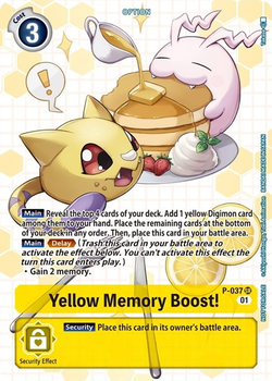 Yellow Memory Boost! - P-037 image