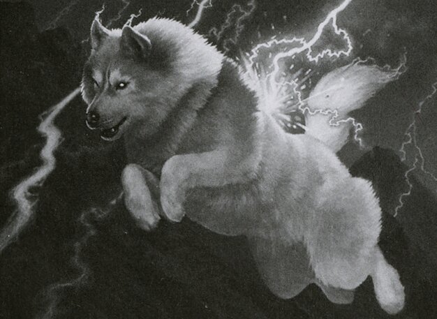Lightning Wolf Crop image Wallpaper