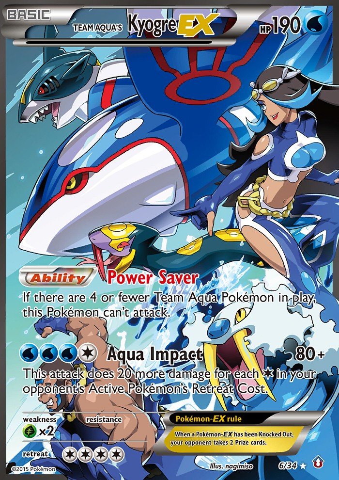 Team Aqua's Kyogre-EX DCR 6 Crop image Wallpaper