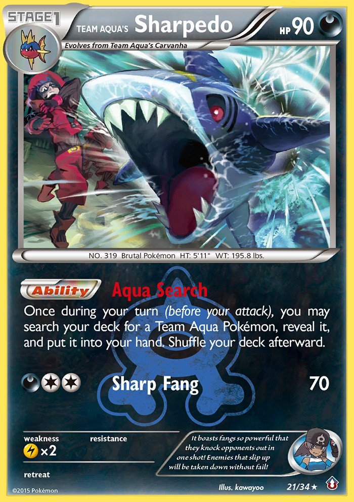 Team Aqua's Sharpedo DCR 21 Crop image Wallpaper