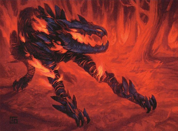 Fiery Hellhound Crop image Wallpaper
