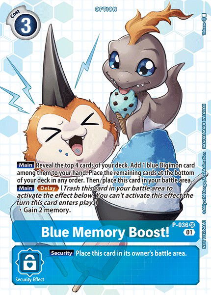 Blue Memory Boost! P-036 Crop image Wallpaper