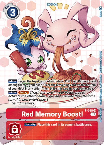 Red Memory Boost! P-035 Crop image Wallpaper