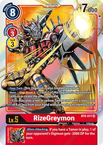 RizeGreymon BT4-017 Crop image Wallpaper