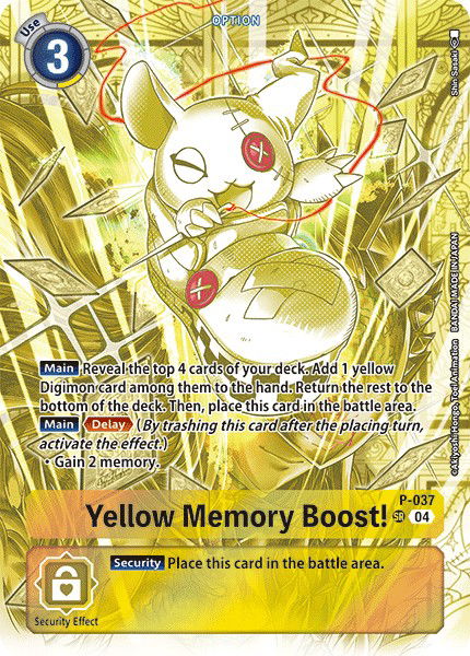 Yellow Memory Boost! P-037 Crop image Wallpaper