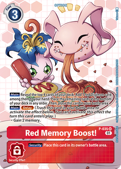 Red Memory Boost! P-035 image