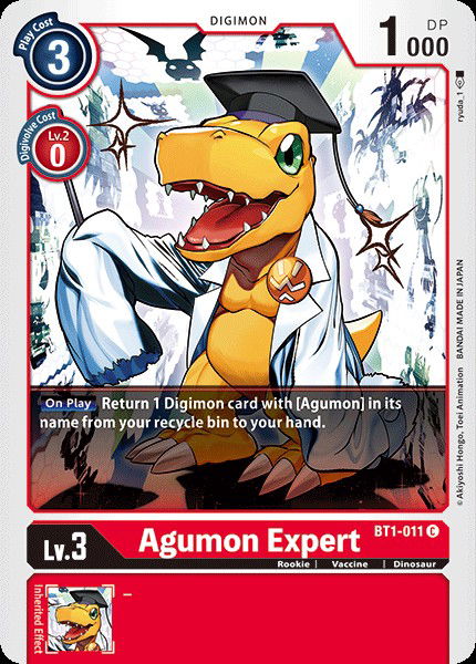 Agumon Expert BT1-011 Crop image Wallpaper