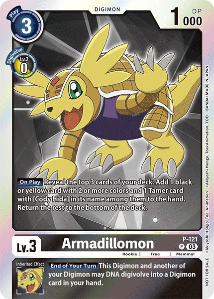 Armadillomon P-121 Crop image Wallpaper