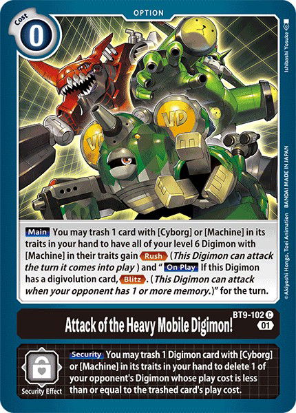 Attack of the Heavy Mobile Digimon! BT9-102 Crop image Wallpaper