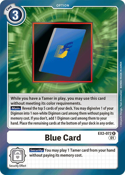 Blue Card EX2-072 Crop image Wallpaper