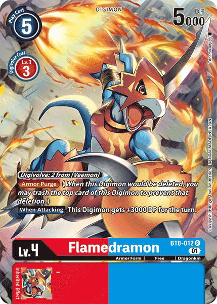 Flamedramon BT8-012 Crop image Wallpaper