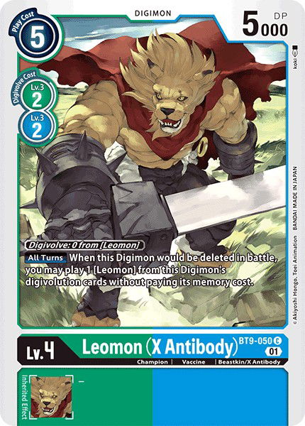 Leomon (X Antibody) BT9-050 Crop image Wallpaper