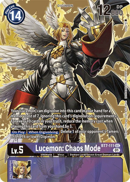 Lucemon: Chaos Mode BT7-111 Crop image Wallpaper