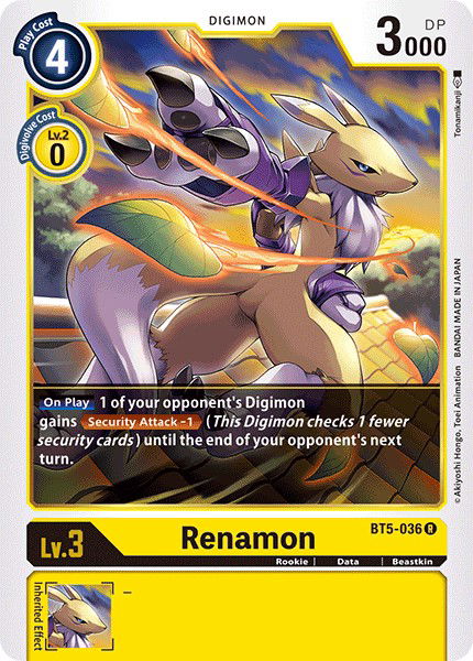 Renamon BT5-036 Crop image Wallpaper