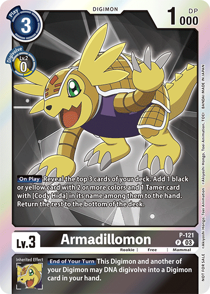 Armadillomon P-121 Full hd image