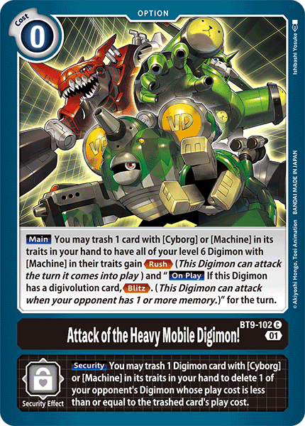 Attack of the Heavy Mobile Digimon! BT9-102 Full hd image