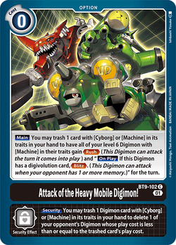 Attack of the Heavy Mobile Digimon! BT9-102 image