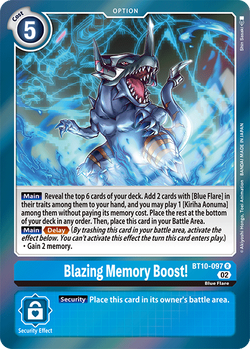 Blazing Memory Boost! BT10-097 image