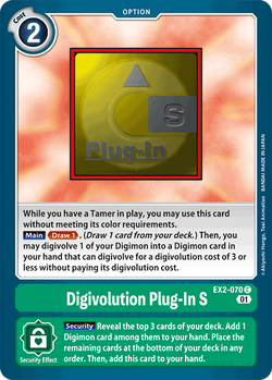 Evolución Digimon Plug-In S EX2-070