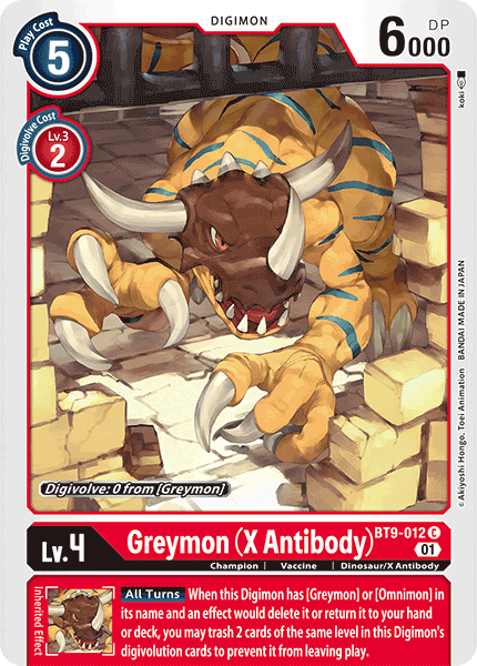 Greymon (X Antibody) BT9-012 Full hd image