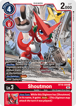 Shoutmon BT10-008