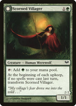 Scorned Villager // Moonscarred Werewolf image