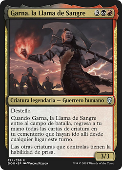 Garna, la llama de sangre