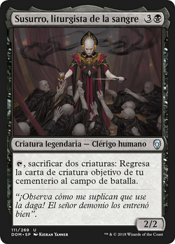 Susurro, liturgista de la sangre