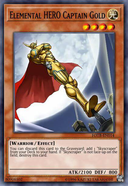 Elemental HERO Captain Gold Full hd image