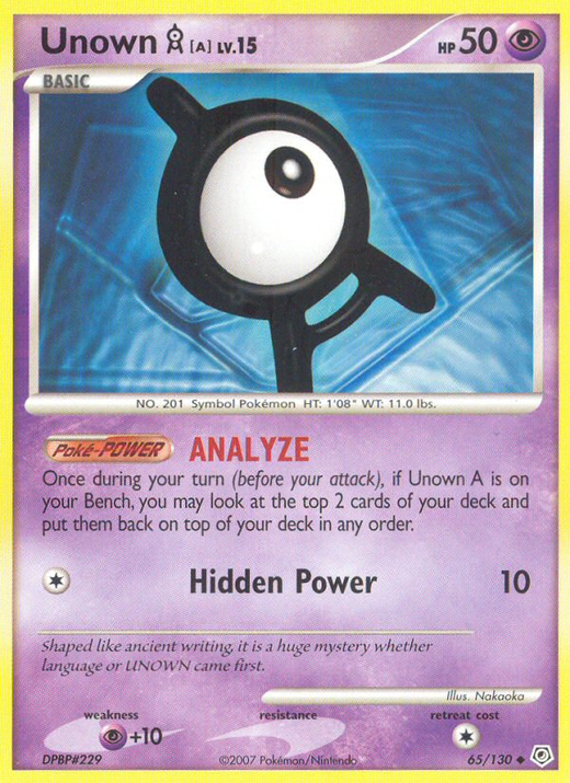 Unown [A] DP 65 Full hd image
