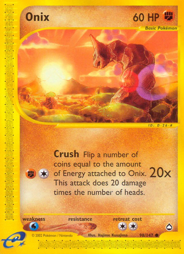 Onix AQ 98  Pokemon TCG POK Cards