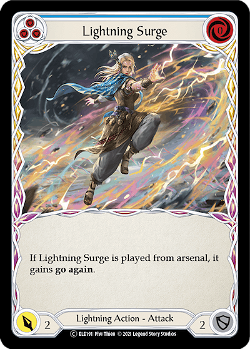Lightning Surge (3) 
  Rayo Fulminante (3)