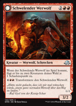 Smoldering Werewolf // Erupting Dreadwolf image