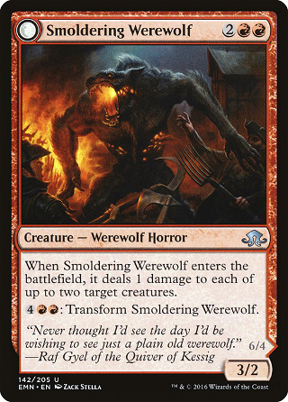 Smoldering Werewolf // Erupting Dreadwolf image