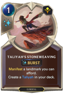 Taliyah's Stoneweaving