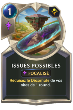 Issues possibles image