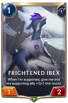 Frightened Ibex image