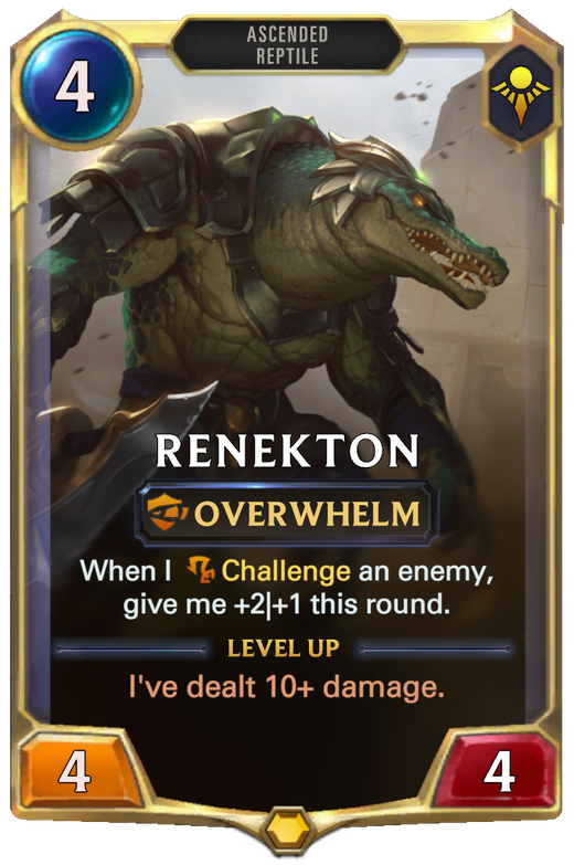 Renekton middle | of Runeterra LOR Cards