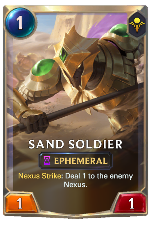 Sand Soldier | Legends of Runeterra LOR Cards