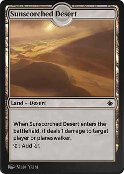Sonnenverbrannte Wüste