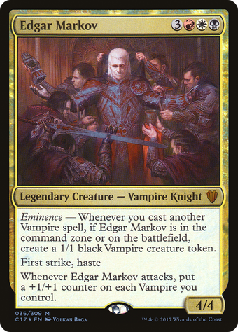 Combo Oathsworn Vampire +Edgar Markov +Phyrexian Altar +Cruel Celebrant ...