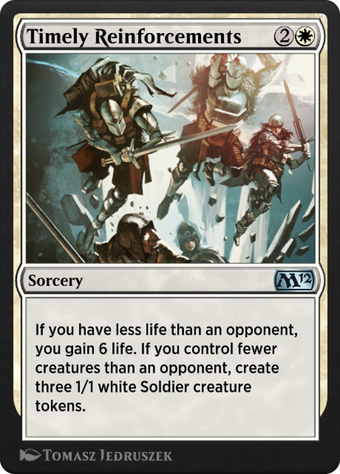 Timely Reinforcements image