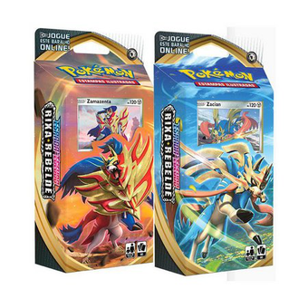 2 Decks Pokémon Espada E Escudo Rixa Rebelde Zacian E Zamazenta Full hd image