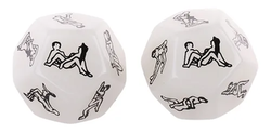 2 pièces D12 Glow In The Dark Couples Foreplay Game Dice image