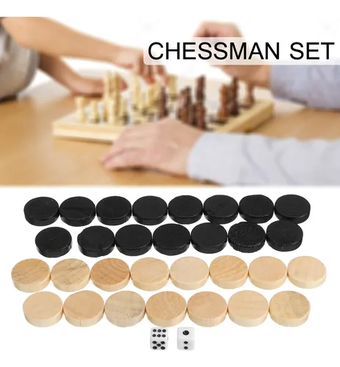 32 Pçs/set Chessman Air Currents Damas Gamão Xadrez Peça Par Full hd image